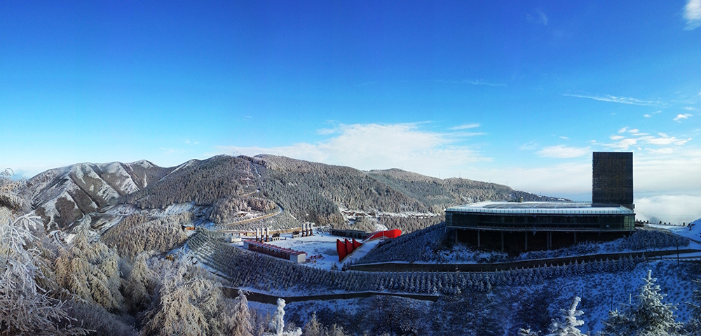 六盤山紅軍長徵景區冬季景色