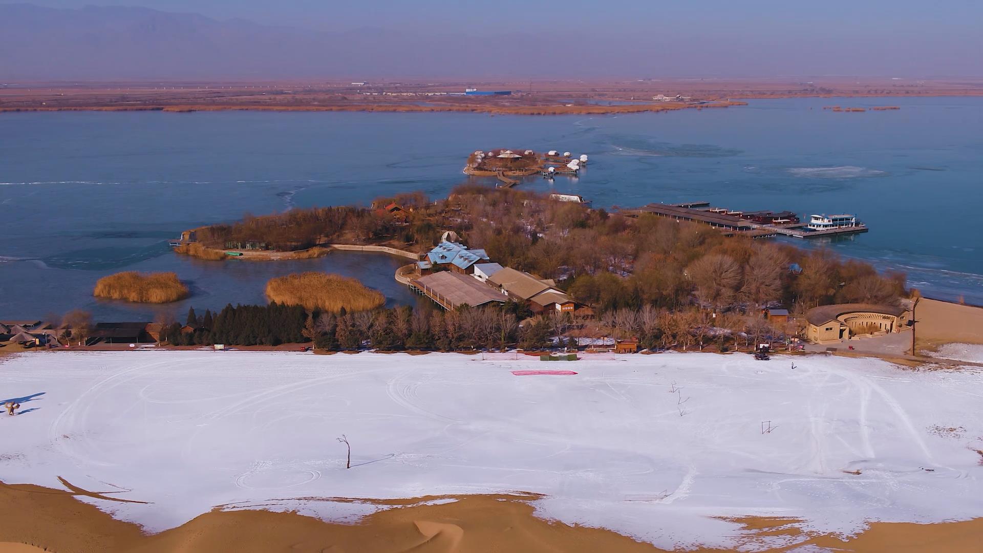 寧夏沙湖：送你一份冬日暖陽裏的美麗景色